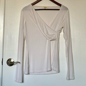 LAgence long sleeved v neck shirt